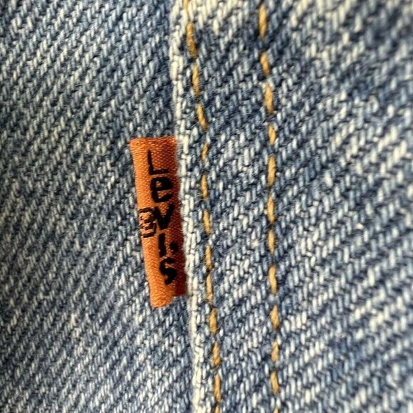 Vintage Levis 505 Orange Tab Distressed Jeans 36 X 30 Light Wash Denim - Picture 12 of 12